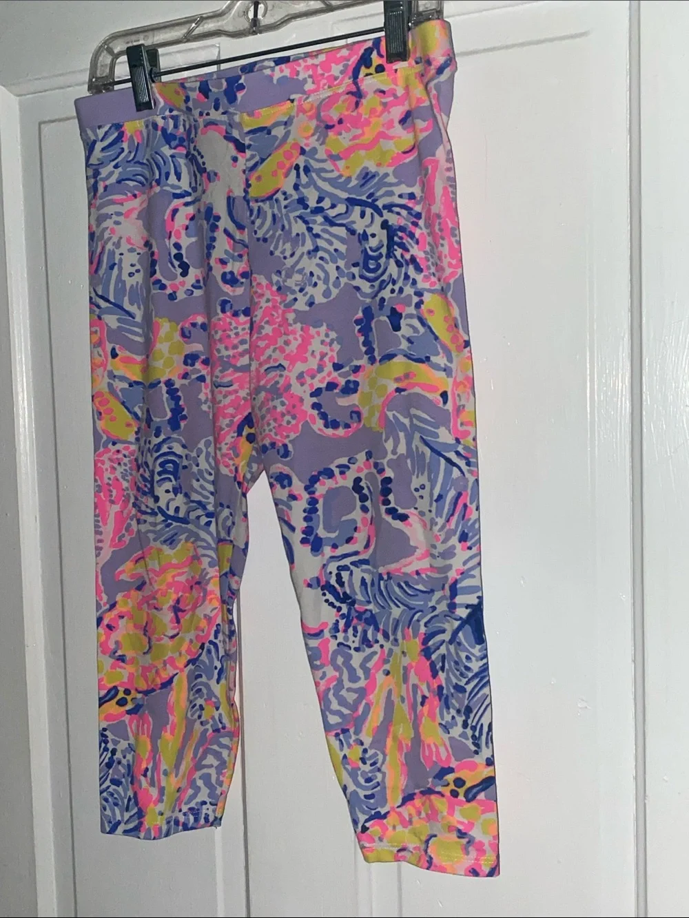Lilly Pulitzer Girls Verbena Maia Cropped Leggings Sz XL (12-14)